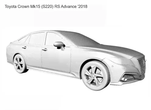 Toyota Crown Mk15 (S220) RS Advance '2018 - 3D Model