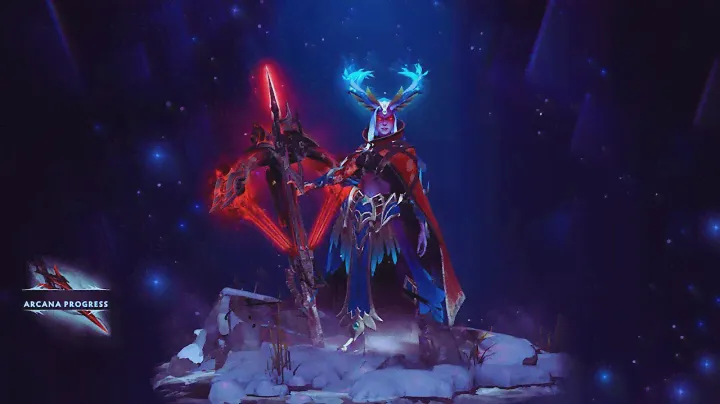 Drow Red Arcana : Dread Retribution + Glimmer of the Sacred Hunt | Dota 2 | Mix set